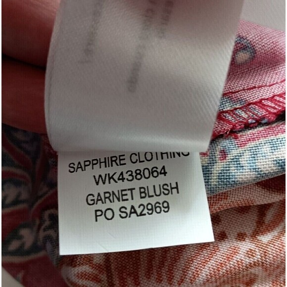 Band of the Free Dress Medium Connie Garnet Blush Boho Red Tiered Skirt Tassels - Picture 14 of 15